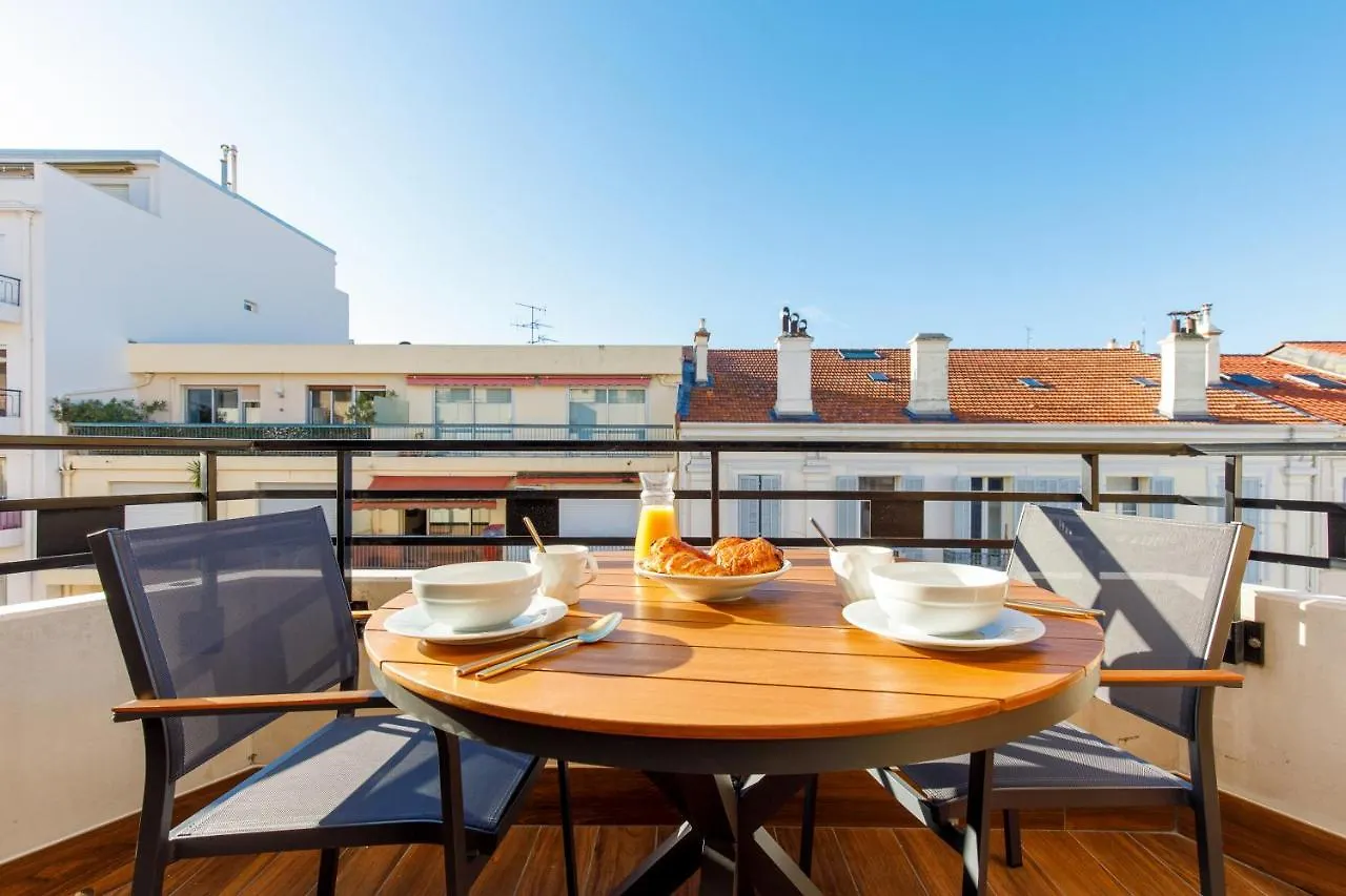 Citybeach Soha- Rue D'Antibes - 2 Bdr 2 Bthr 1 Toil - Clim Terrace Parking Elevator كان شقة