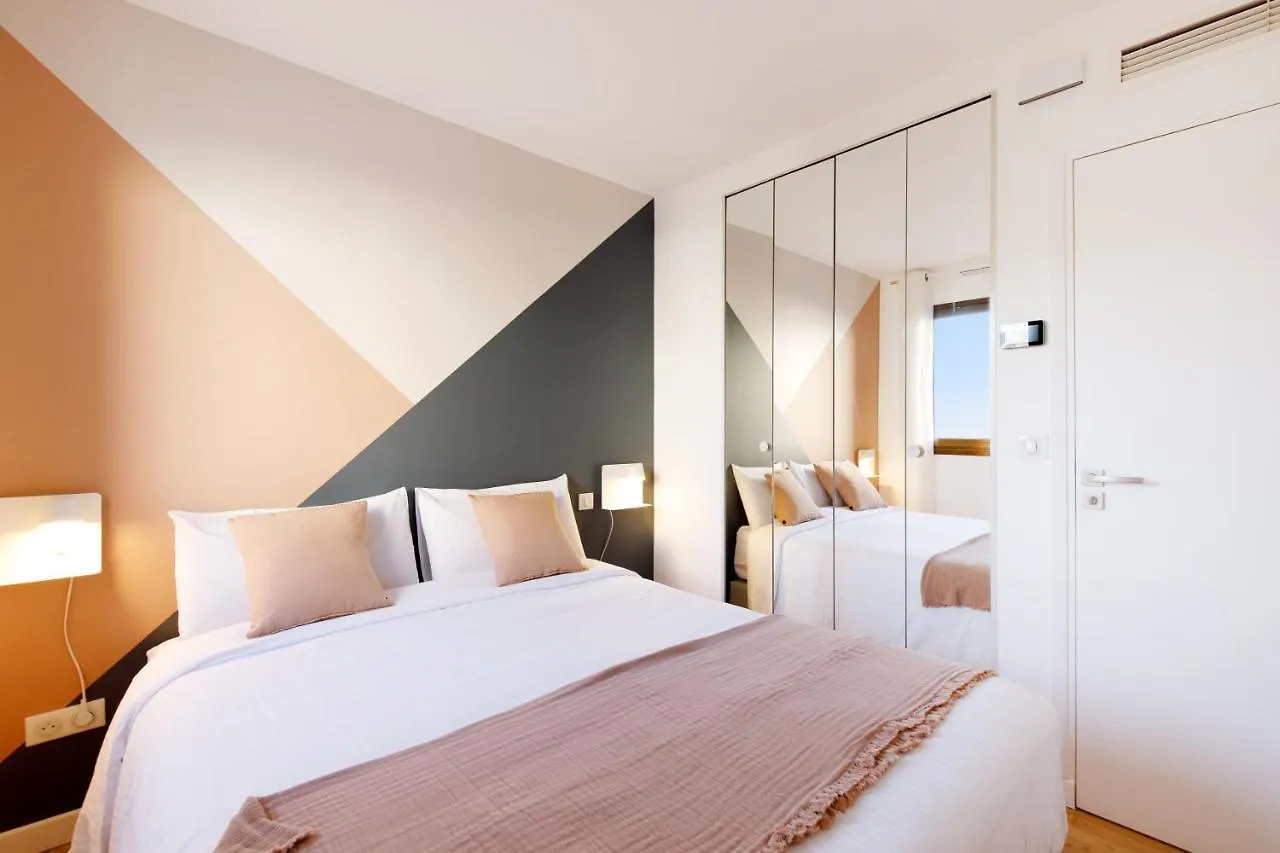 Citybeach Soha- Rue D'Antibes - 2 Bdr 2 Bthr 1 Toil - Clim Terrace Parking Elevator كان شقة